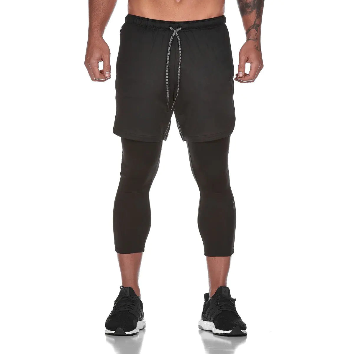 Double Layer Quick-Dry Fitness Shorts