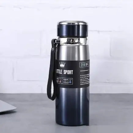 Outdoor Stainless Steel Vacuum Flask with Rope