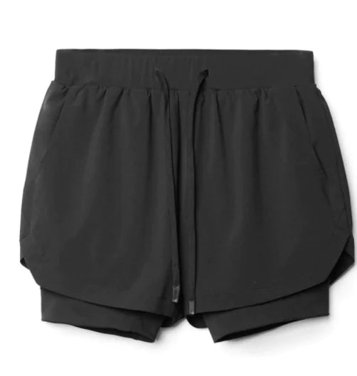 Breathable Double Layer Quick Dry Running Shorts