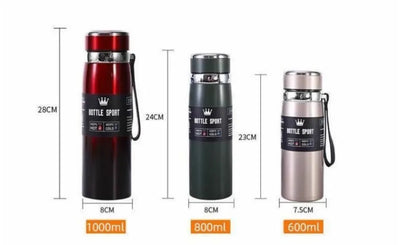 Outdoor Stainless Steel Vacuum Flask with Rope