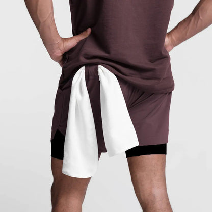 Breathable Double Layer Quick Dry Running Shorts