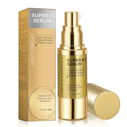 Super Vitamin C Serum with Hyaluronic Acid: Vitamin C Serum for Mature Skin (15 Grams)