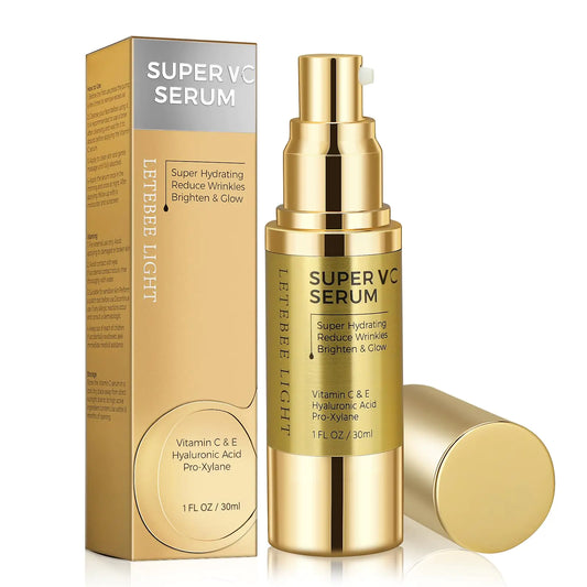 Super Vitamin C Serum with Hyaluronic Acid: Vitamin C Serum for Mature Skin (15 Grams)