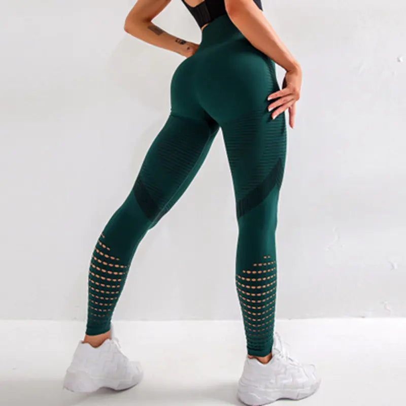 High-Waisted Quick-Dry Yoga Pants for Fitness