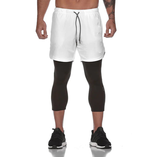 Double Layer Quick-Dry Fitness Shorts