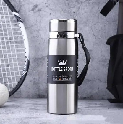 Outdoor Stainless Steel Vacuum Flask with Rope