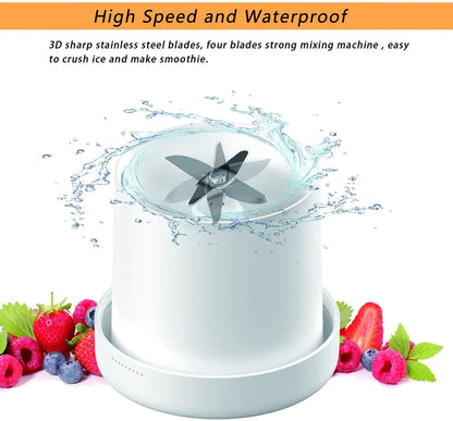 Portable USB Rechargeable Mini Juicer Blender - 350ml