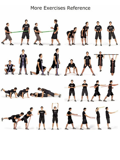 Latex resistance band sports elastic band Pilates fitness equipment sports strength pull-up auxiliary belt