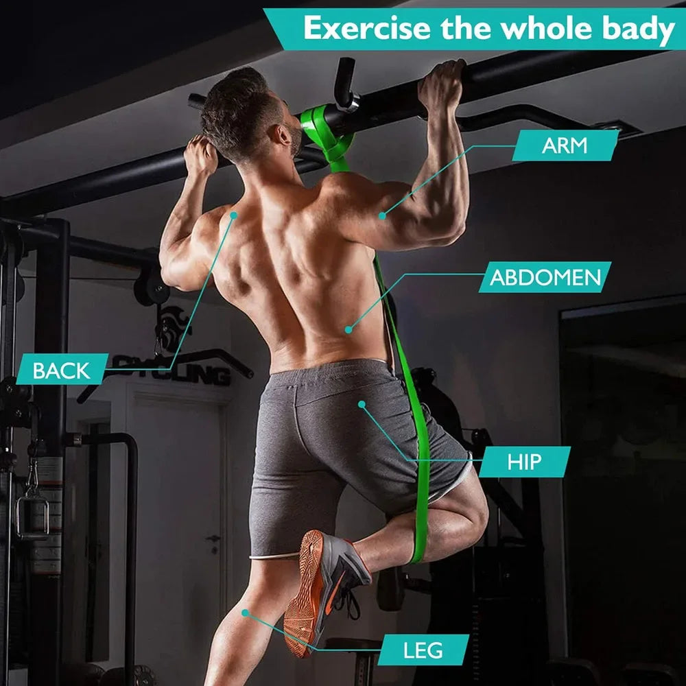 Latex resistance band sports elastic band Pilates fitness equipment sports strength pull-up auxiliary belt