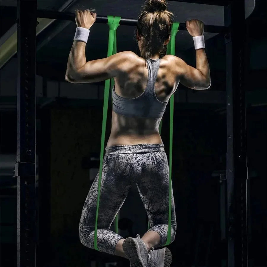 Latex resistance band sports elastic band Pilates fitness equipment sports strength pull-up auxiliary belt