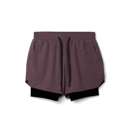 Breathable Double Layer Quick Dry Running Shorts