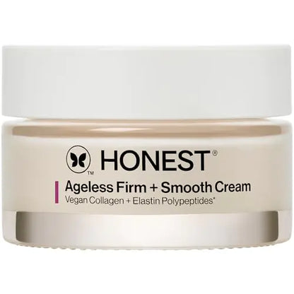 Honest Beauty Ageless Firm and Smooth Cream | Powered by Vegan Collagen and Elastin Polypeptides | Firmer Smoother Looking Skin | Fragrance Free EWG Verified Vegan Cruelty-Free | 1.7 fl oz