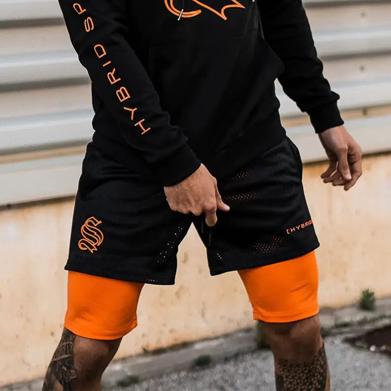 Men's Fitness Sports Double Layer Shorts
