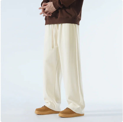 Men's Relaxed Wide-Leg Sports Trousers – Casual & Breathable