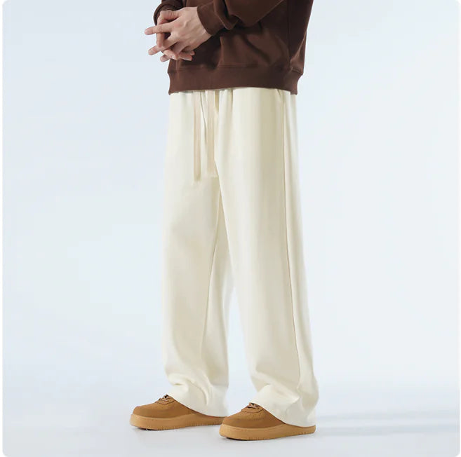 Men's Relaxed Wide-Leg Sports Trousers – Casual & Breathable