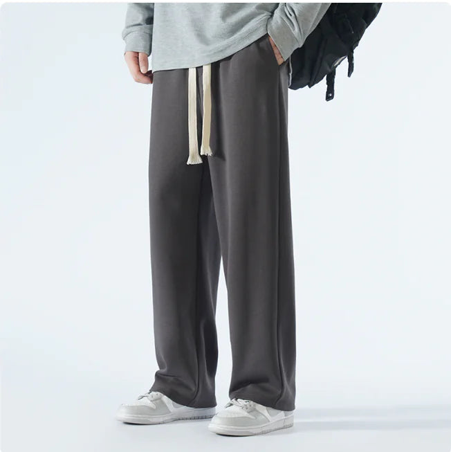 Men's Relaxed Wide-Leg Sports Trousers – Casual & Breathable
