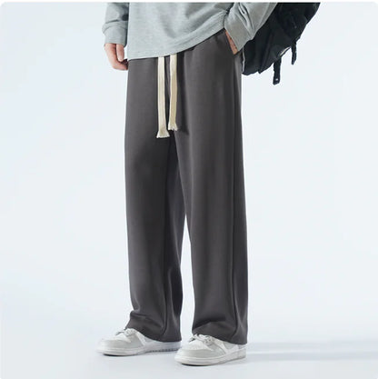 Men's Relaxed Wide-Leg Sports Trousers – Casual & Breathable