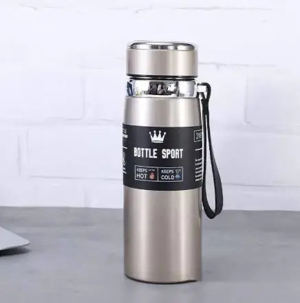 Outdoor Stainless Steel Vacuum Flask with Rope