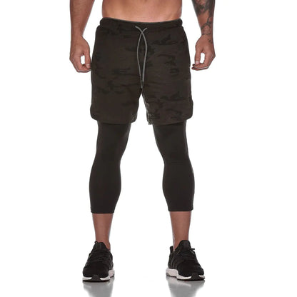 Double Layer Quick-Dry Fitness Shorts