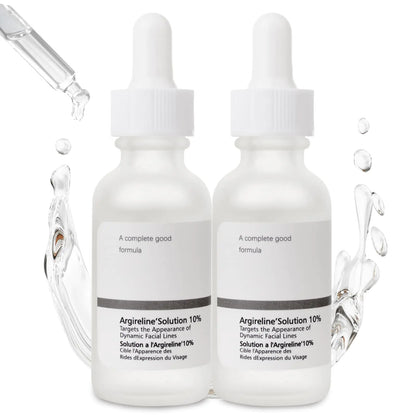 Argireline Serum With Hyaluronic Acid For Fine Lines Anti Aging Argireline Solution 10 Percent For Dark Spot 2 PCS Anti Wrinkles Multi Peptide Serum For Face Eye Neck.