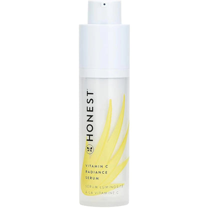 Honest Beauty Vitamin C Radiance Brightening Serum | Improves Skin Tone + Complexion | Vitamin C Pearl Hyaluronic Acid | EWG Verified + Cruelty Free | 1 fl oz